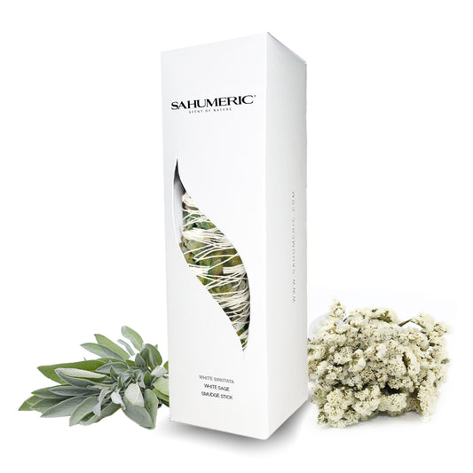 White Sinuata + White Sage Sahumeric® Smudge Stick