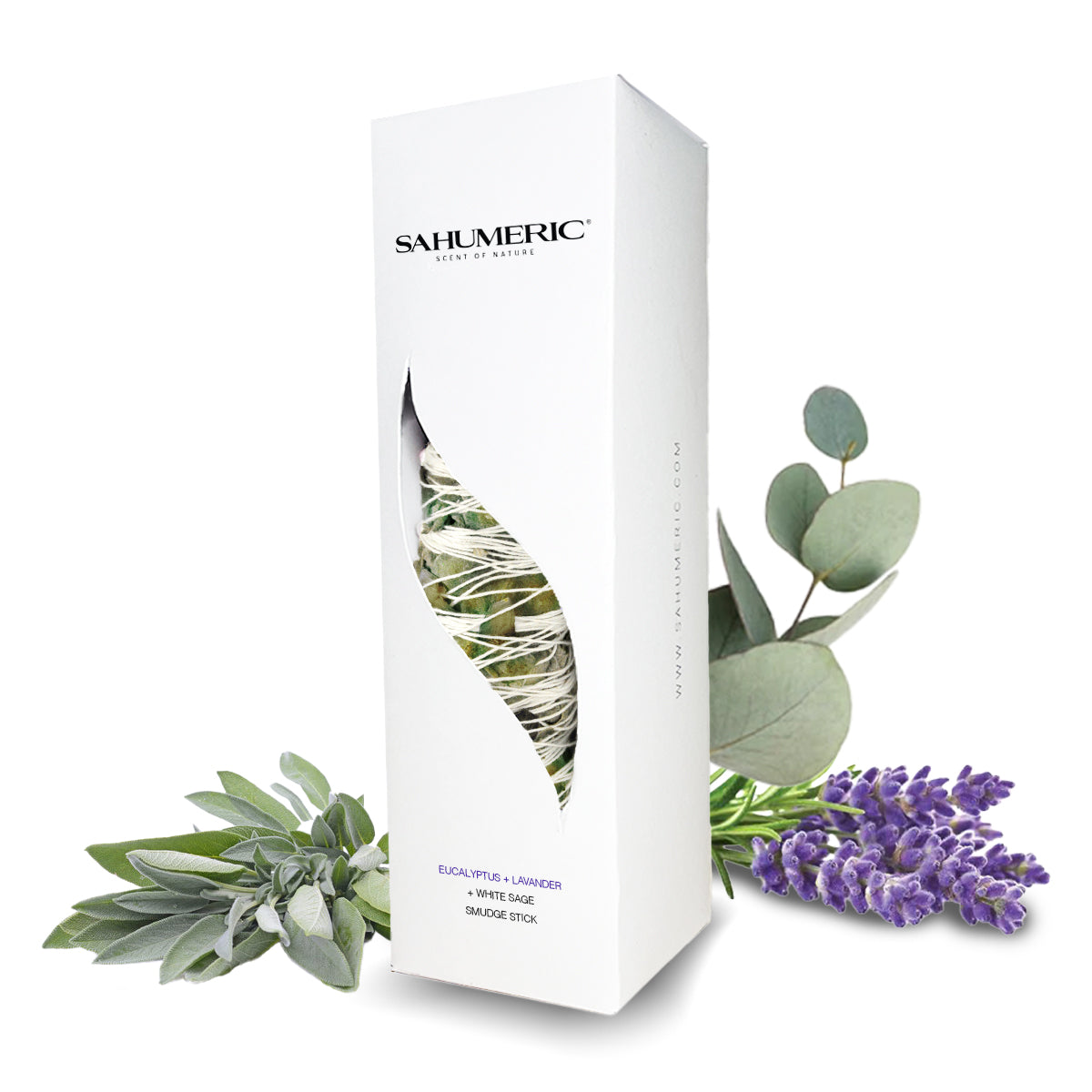 Eucalyptus + Lavender + White Sage Sahumeric® Smudge Stick